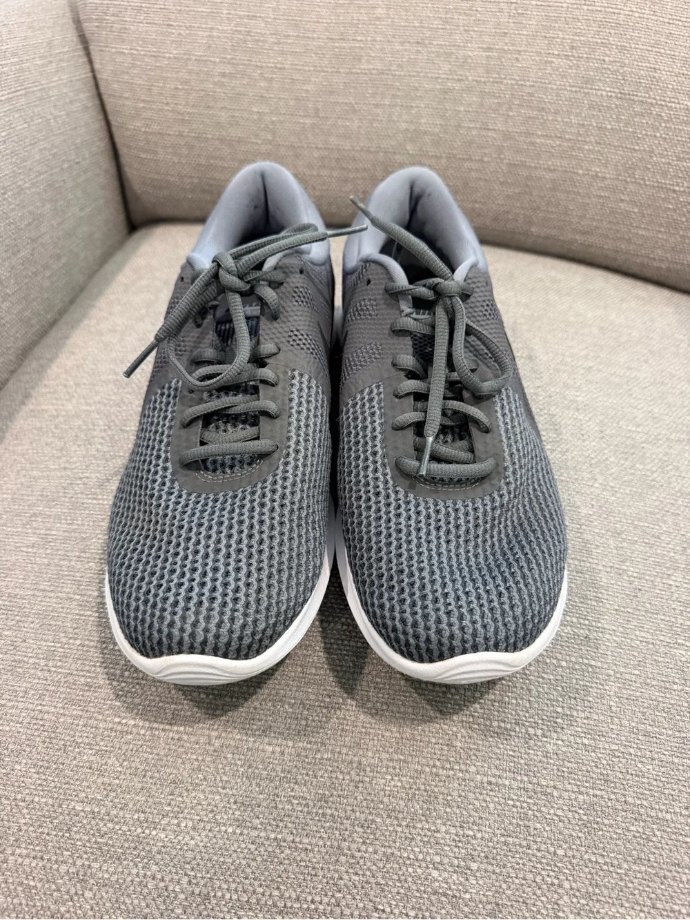 Nike Men’s Running Shoe - Grey with Black Swoosh
